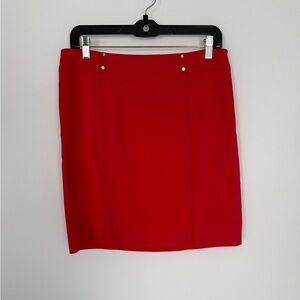 White House Black Market Coral Pencil Skirt - Size‎ 6 NWT